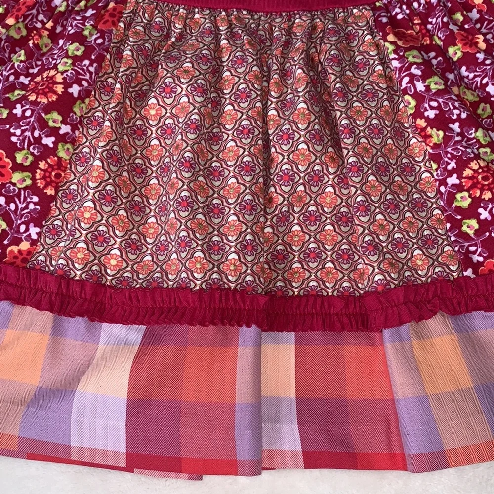 NWT Bonnie Baby Pink Pumpkin Appliqué Dress 12M Three Quarter Sleeve - Picture 7 of 13